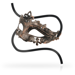 Antifaces Venecianos Unisex Color Cobre imagen 1
