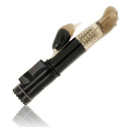 Vibrador Rotador Con Estimulador Clitoris Delfin