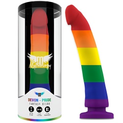 Dildo Arcoiris colores del Orgullo 20 cm
