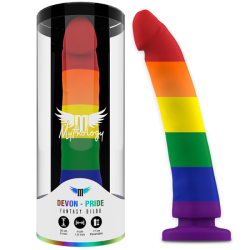 Dildo Arcoiris colores del Orgullo 20 cm
