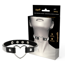 Choker Cuero Vegano - Corazon imagen 1