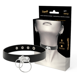 Choker Cuero Vegano - Doble Anilla imagen 1