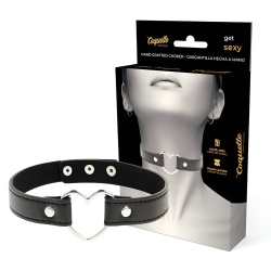 Collar Cuero Vegano Accesorio Woman Corazón imagen 1