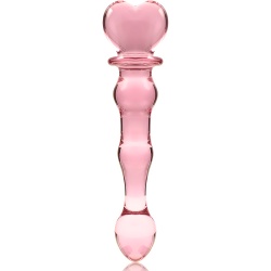 Dildo Anal o Vaginal de Cristal Rosa