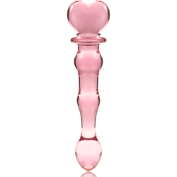 Dildo Anal o Vaginal de Cristal Rosa