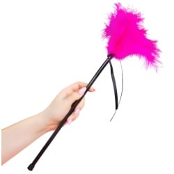 Pluma para caricias y cosquillas Rosa