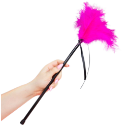 Pluma para caricias y cosquillas Rosa
