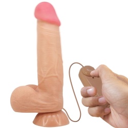 Sliding Skin Series Dildo Realístico Con Ventosa Piel Deslizante Natural 21.8 Cm