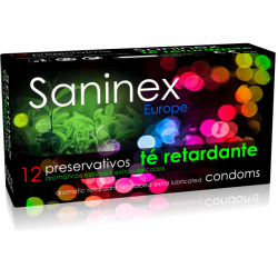 SANINEX preservativos con retardante rugosos 12UDS