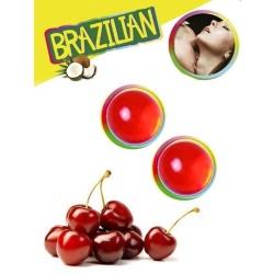 SECRET Gel Lubricante cereza en bola 2 Unidades