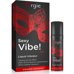 Vibrador liquido con efecto calor Orgie 15 ml