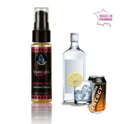 Lubricante Silicona Sabor vodka con red bull 35 ml