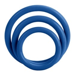 Set tres anillas azul erección