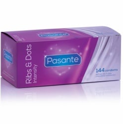 Preservativos  Puntos Y Estrías Intensity 144 Unidades