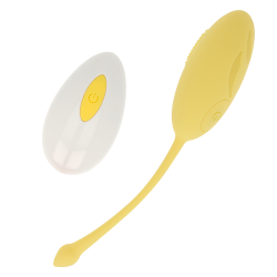 Huevo Vibrador Texturado 10 MODOS - AMARILLO