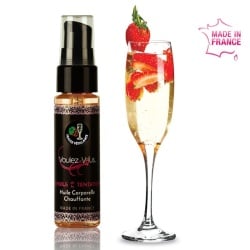 voulez-vous - aceite efecto calor - cava con fresas 35 ml imagen 1