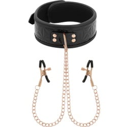 Collar con Pinzas para Pezones: Un juego bondage irresistible