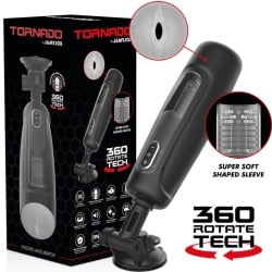 Jamyjob Tornado: Automasturbador Rotatorio con Sonido y Ventosa