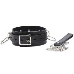 Collar de Sumisión con Anillas: Control y Placer BDSM
