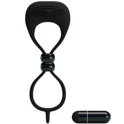 Anillo Vibrador Doble Pene Y Testículos