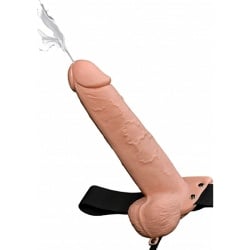 Strap On Pene Hueco con Eyaculación 23 cm