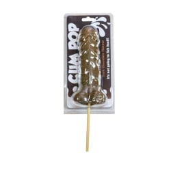 Piruleta Super Pene de Chocolate Negro