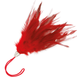 Pluma de Cosquillas ROJO 17CM