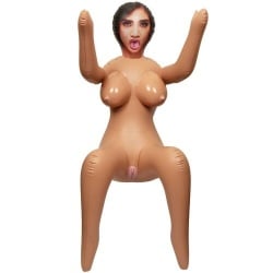 Detalle del cuerpo de la muñeca hinchable