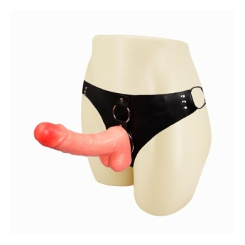 Arnés con Dildo con Testículos