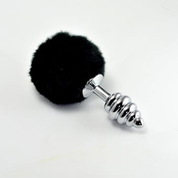 Plug Anal con Pompón Negro
