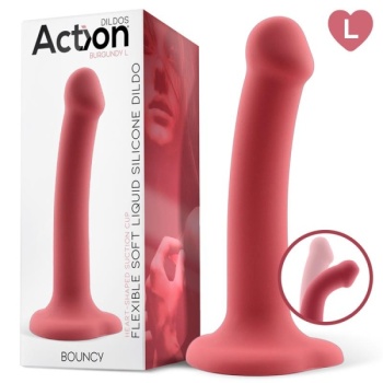  Dildo Flexible de Silicona con ventosa 19cm