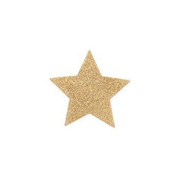 BIJOUX pezoneras adhesivas eróticas estrella doradas