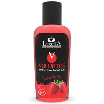 gel estimulante comestible efecto calor - fresa 100 ml imagen 1