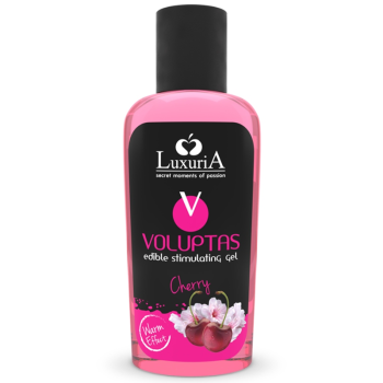 gel estimulante comestible efecto calor - cereza 100 ml imagen 1