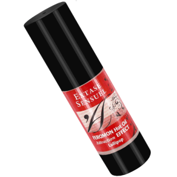 Aceite de masaje efecto calor con feromonas piruleta 30ml imagen 1