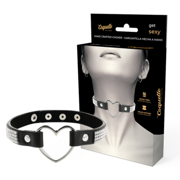 Choker Cuero Vegano - Corazon imagen 1