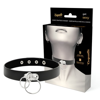 Choker Cuero Vegano - Doble Anilla imagen 1
