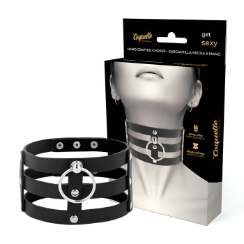 Choker Cuero Vegano Estilo Fetish imagen 1