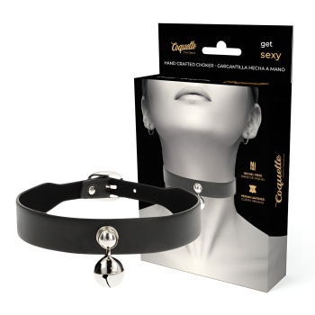 Collar Cuero Vegano Accesorio Woman Cascabel imagen 1