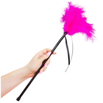 Pluma para caricias y cosquillas Rosa