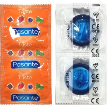Pasante - Preservativo Sabor Arandano 144 Unidades