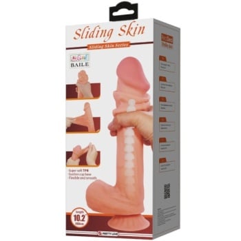 Consolador Simil Piel Moreno 26 Cm