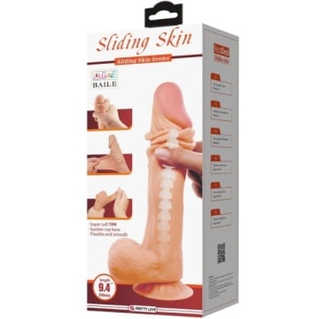 Dildo Realistico Efecto Piel 24cm