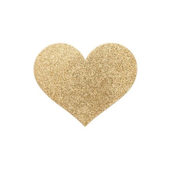 BIJOUX pezoneras adhesivas modelos sexys corazon dorado