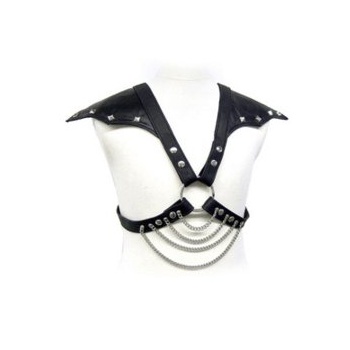 Arnés BDSM Cadenas Metálicas y hombrera