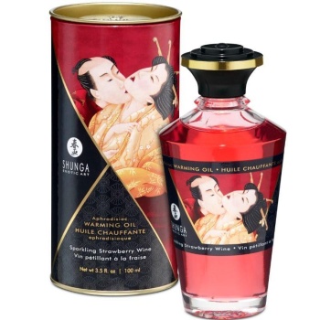 Shunga Aceite de Masaje Fresas con Champagne imagen 1