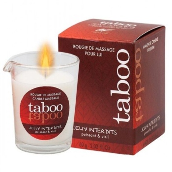taboo vela de masaje para él jeux interdits aroma liquen salvaje imagen 1