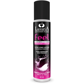 luxuria feel lubricante base agua anal 60 ml imagen 1