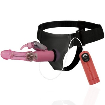 Arnés con Vibrador Rotador 16 cm