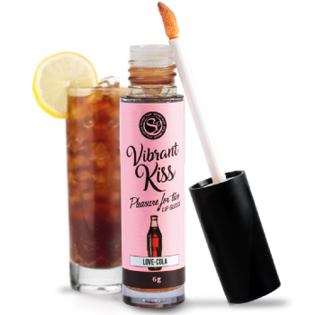 Gloss Efecto Vibrador y Sabor love cola